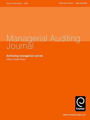 cover image of Managerial Auditing Journal, Volume 19, Issue 4